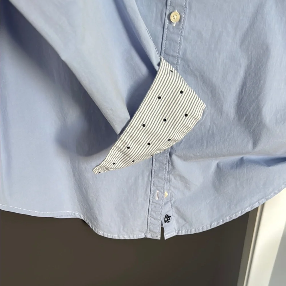 Abercrombie & Fitch Sky Blue Button-Up Shirt Size L•EUC Excellent Used Condition - Picture 7 of 8